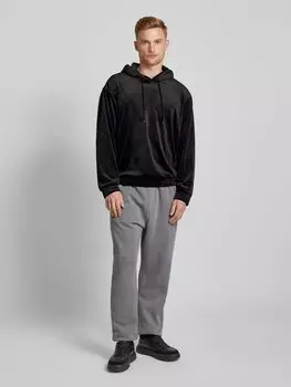 Толстовка с капюшоном и эластичными манжетами ARMANI EXCHANGE, черный