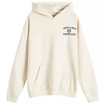 Толстовка с капюшоном и эмблемой университета Sporty & Rich, синий