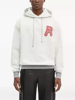 Толстовка с капюшоном и аппликацией Aries, белый