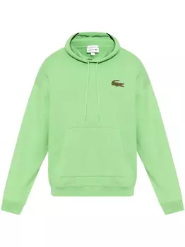 Толстовка с капюшоном и аппликацией логотипа Lacoste, зеленый
