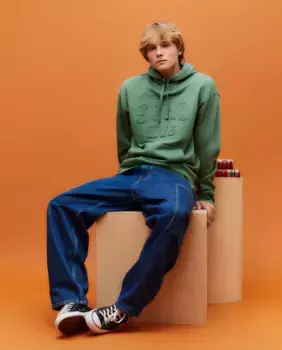 Толстовка с капюшоном и аппликацией на груди Green Coast, зеленый