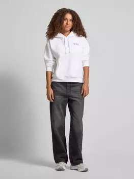 Толстовка с капюшоном и этикеткой Levi's, белый
