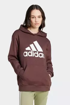 Толстовка с капюшоном и большим логотипом Adidas Adidas Originals, коричневый