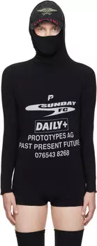 Толстовка с капюшоном и длинными рукавами Prototypes, черный