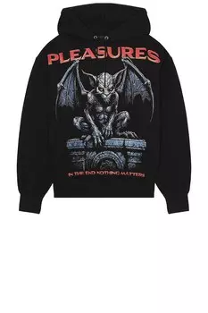 Толстовка с капюшоном и горгульей Pleasures, black