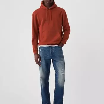 Толстовка с капюшоном и карманом Gap, красный