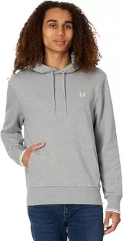 Толстовка с капюшоном и кончиками Fred Perry, цвет Steel Marl 1