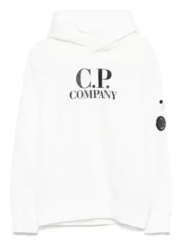 Толстовка с капюшоном и линзами C.P. Company Kids, белый