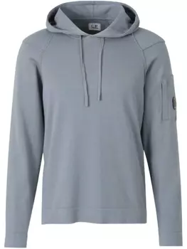 Толстовка с капюшоном и линзами C.P. Company, синий