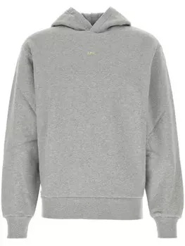 Толстовка с капюшоном и логотипом APC A.P.C., серый