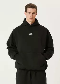 Толстовка с капюшоном и логотипом Balenciaga, черный