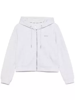 Толстовка с капюшоном и логотипом DKNY, серый