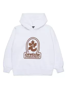 Толстовка с капюшоном и логотипом DSQUARED2 KIDS, белый