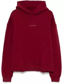 Толстовка с капюшоном и логотипом DSQUARED2, красный