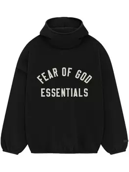 Толстовка с капюшоном и логотипом FEAR OF GOD ESSENTIALS, черный