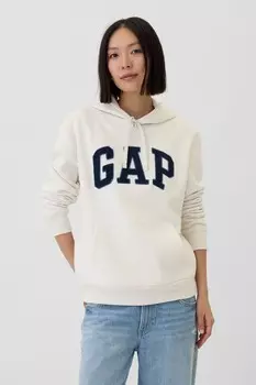 Толстовка с капюшоном и логотипом Gap, белый