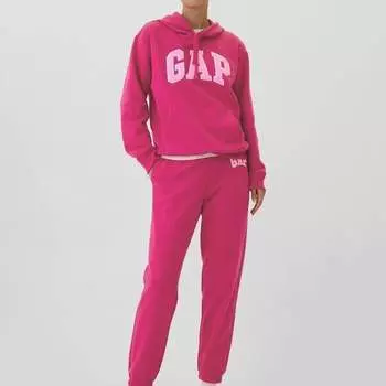 Толстовка с капюшоном и логотипом Gap, фуксия
