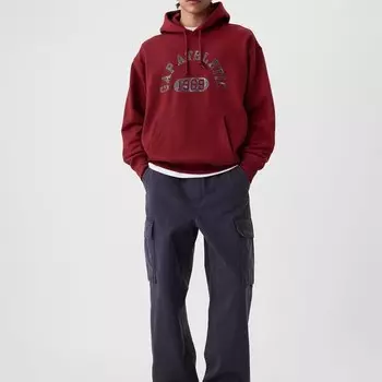 Толстовка с капюшоном и логотипом Gap, красный