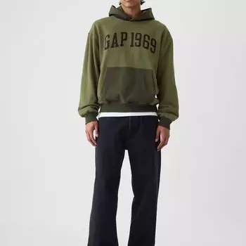Толстовка с капюшоном и логотипом Gap, зеленый