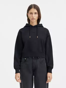 Толстовка с капюшоном и логотипом Grosgrain JACQUEMUS The Gros Grain hoodie, черный