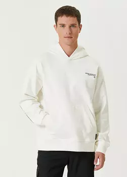 Толстовка с капюшоном и логотипом Moose Knuckles, белый