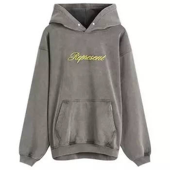 Толстовка с капюшоном и логотипом Represent, серый