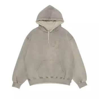 Толстовка с капюшоном и логотипом Supreme Overdyed S, цвет Натуральный