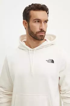 Толстовка с капюшоном и логотипом The North Face, бежевый