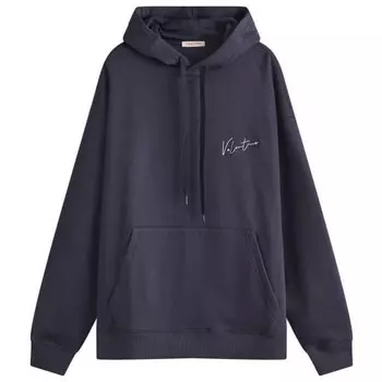 Толстовка с капюшоном и логотипом Valentino, синий