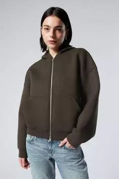 Толстовка с капюшоном и молнией для подводного плавания Weekday, коричневый