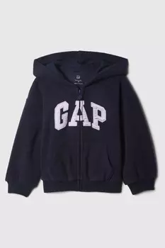 Толстовка с капюшоном и молнией по всей длине с логотипом (6 мес 5 лет) Gap, синий