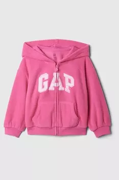Толстовка с капюшоном и молнией по всей длине с логотипом (6 мес 5 лет) Gap, розовый