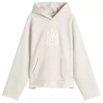 Толстовка с капюшоном и монограммой About:Blank, серый