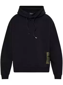 Толстовка с капюшоном и нашивкой-логотипом DSQUARED2, черный