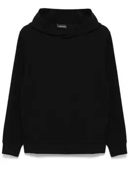 Толстовка с капюшоном и нашивкой-логотипом Emporio Armani, синий
