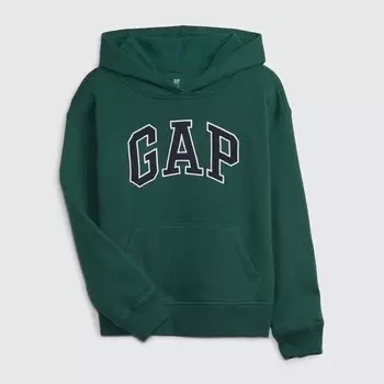 Толстовка с капюшоном и нашивкой-логотипом Gap, зеленый