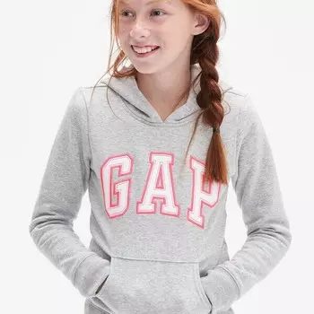 Толстовка с капюшоном и нашивкой-логотипом Gap, серый