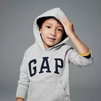 Толстовка с капюшоном и нашивкой-логотипом Gap, серый