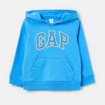 Толстовка с капюшоном и нашивкой-логотипом Gap, лазурный