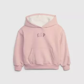 Толстовка с капюшоном и подкладкой из шерпы Gap, розовый