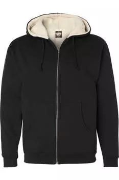 Толстовка с капюшоном и подкладкой из шерпы Independent Trading Co Independent Trading Co., цвет black/ natural