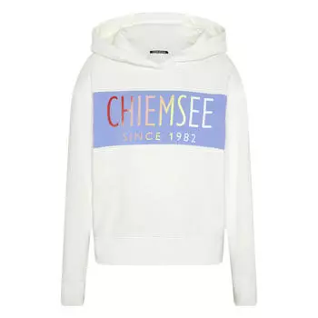 Толстовка с капюшоном и принтом логотипа CHIEMSEE, цвет weiss