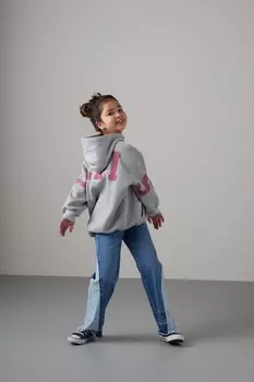 Толстовка с капюшоном и принтом логотипа колледжа на спине Levi'S, серый