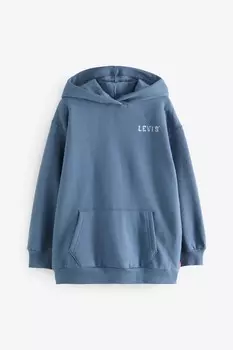 Толстовка с капюшоном и принтом логотипа колледжа на спине Levi'S, синий