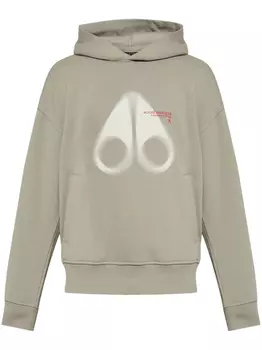 Толстовка с капюшоном и принтом логотипа Moose Knuckles, нейтральный