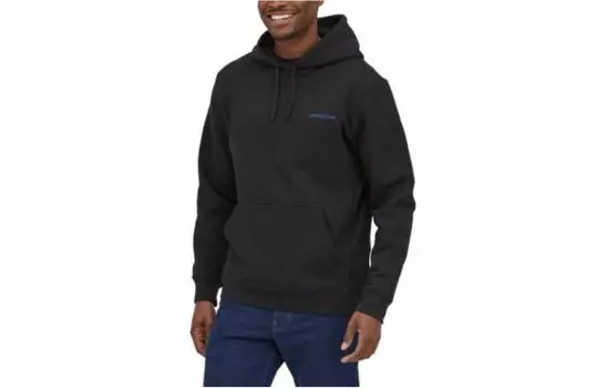 Толстовка с капюшоном и принтом логотипа Patagonia, Ink Black/INBK