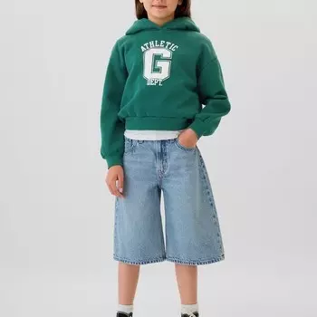 Толстовка с капюшоном и принтом логотипа спортивной команды Gap, зеленый
