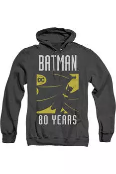 Толстовка с капюшоном и принтом «Силуэт Бэтмена» для взрослых Gildan, черный