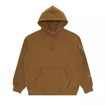 Толстовка с капюшоном и рукавами Supreme, Темный хаки