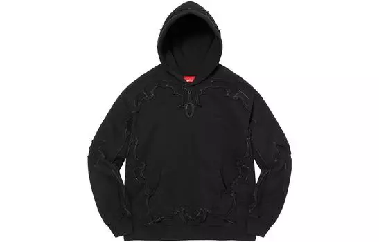 Толстовка с капюшоном и вырезом в стиле вестерн Supreme, Dark Tan